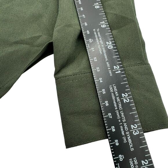 BANANA REPUBLIC NWT Women's XS Green Silky Long Sleeve Tunic Shirt Back Buttons - Picture 8 of 8